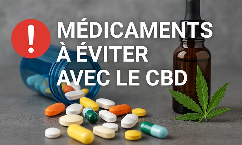 Médicaments à éviter avec le CBD - Le CBD Marseillais